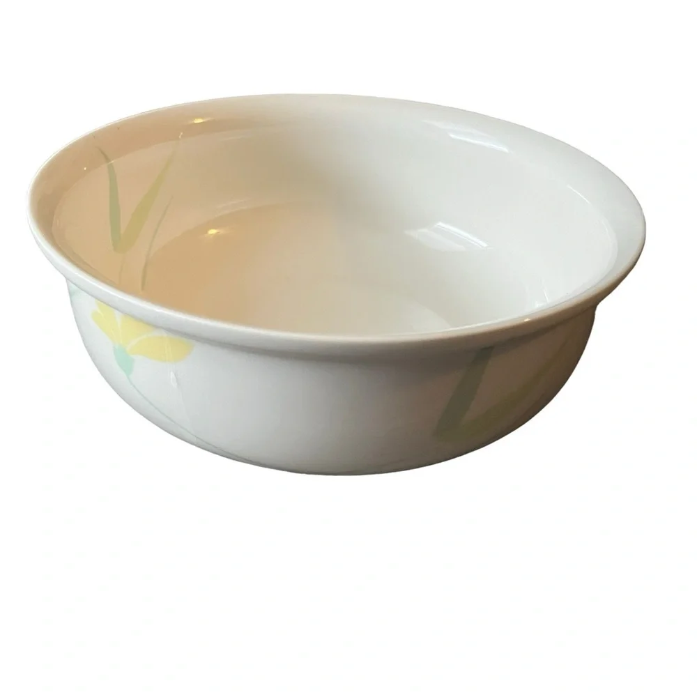 Studio Nova Swedish Porcelain Floral Garden Salad Bowl Serving Plate Dish